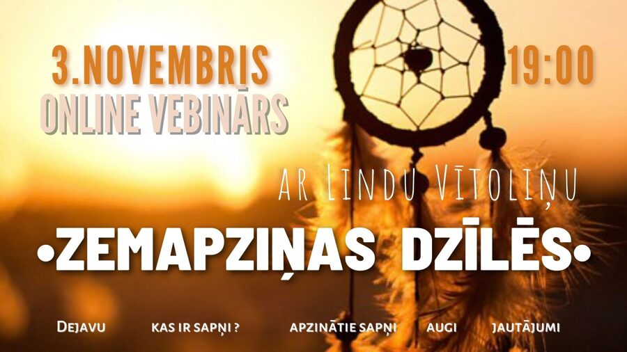 Online Vebinārs ar Lindu Vītoliņu- "Zemapziņas dzīlēs"